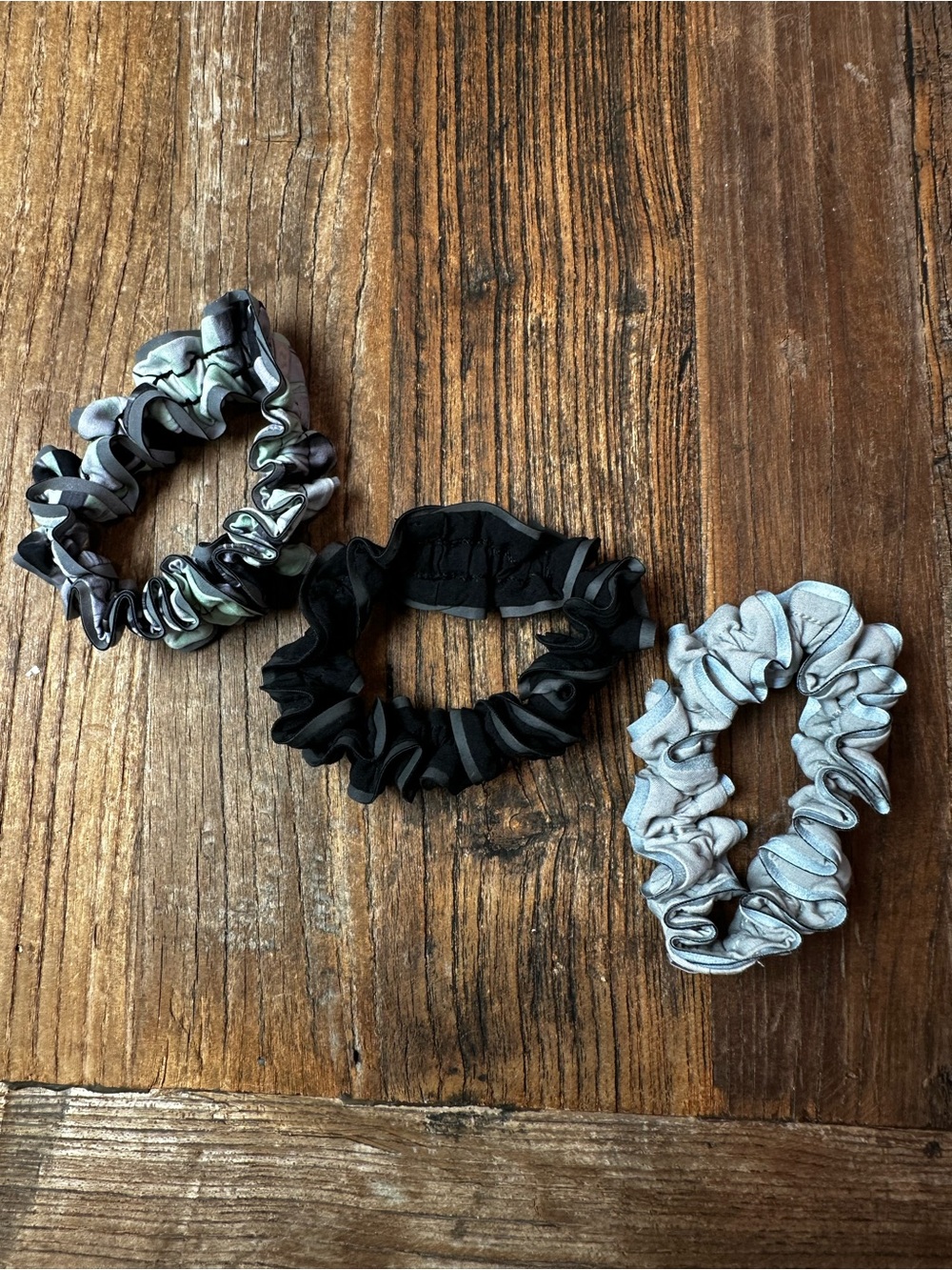 Everyday Black and Gray Scrunchie Set - Women's Hair Accessories